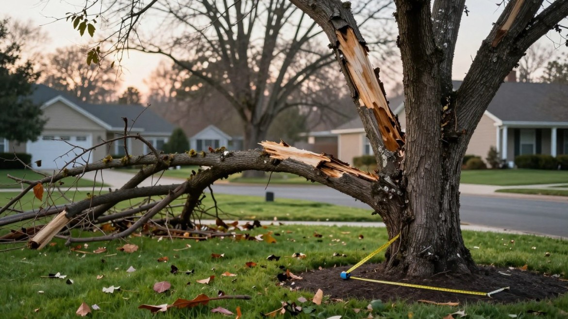 How do I document storm-damaged trees for insurance claims in NSW?