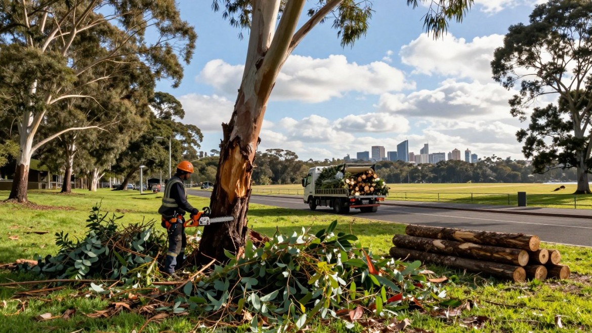 Where do I dispose of green waste from tree work in my LGA?